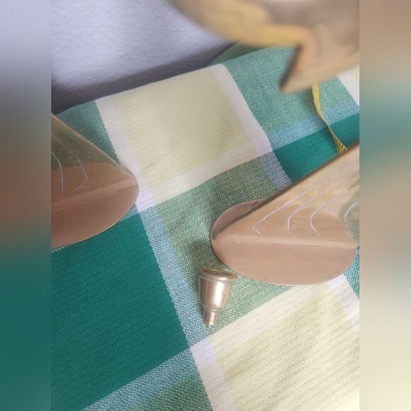 Vintage 2 Brass AngelCandleHolders Solid Brass Angel Taper Candle Holder 10 1/2" - Picture 13 of 14